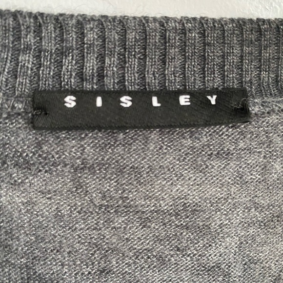 Sisley • Grey • puffy sleeves cardigan - Picture 4 of 5